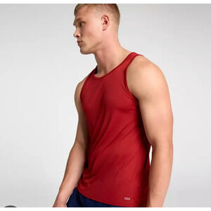 DSG Men's Run Tank Red Sun Size S NWT MSRP $20